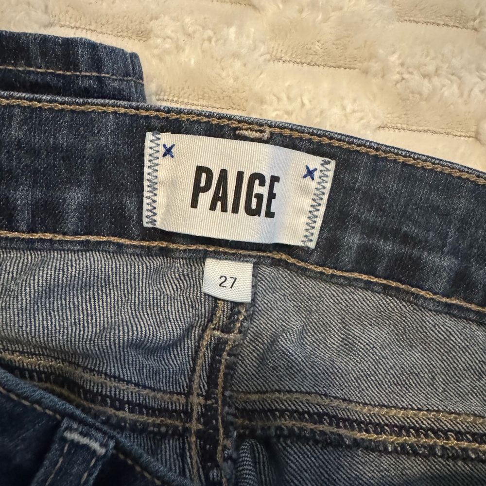 PAIGE Dark Blue Skinny Jeans - Picture 3 of 5
